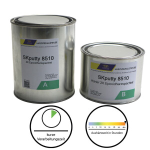 Epoxidharzkleber SKputty 8510 - Epoxidharzspachtel farblos für Fußbodenreparaturen
