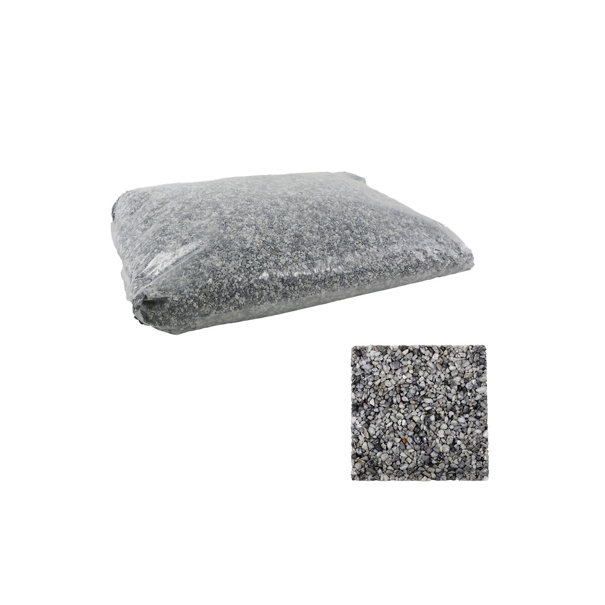 Steinteppich Marmorkiesel Bardiglio - Grey 25 kg