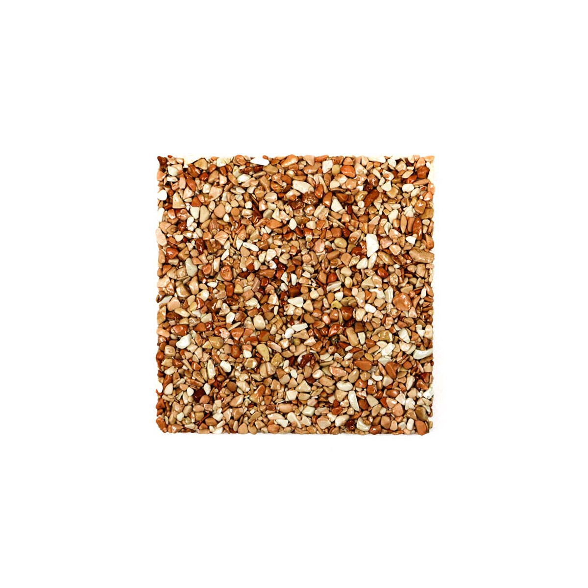 Steinteppich Marmorkiesel Rosso Corallo - Rosé - MUST