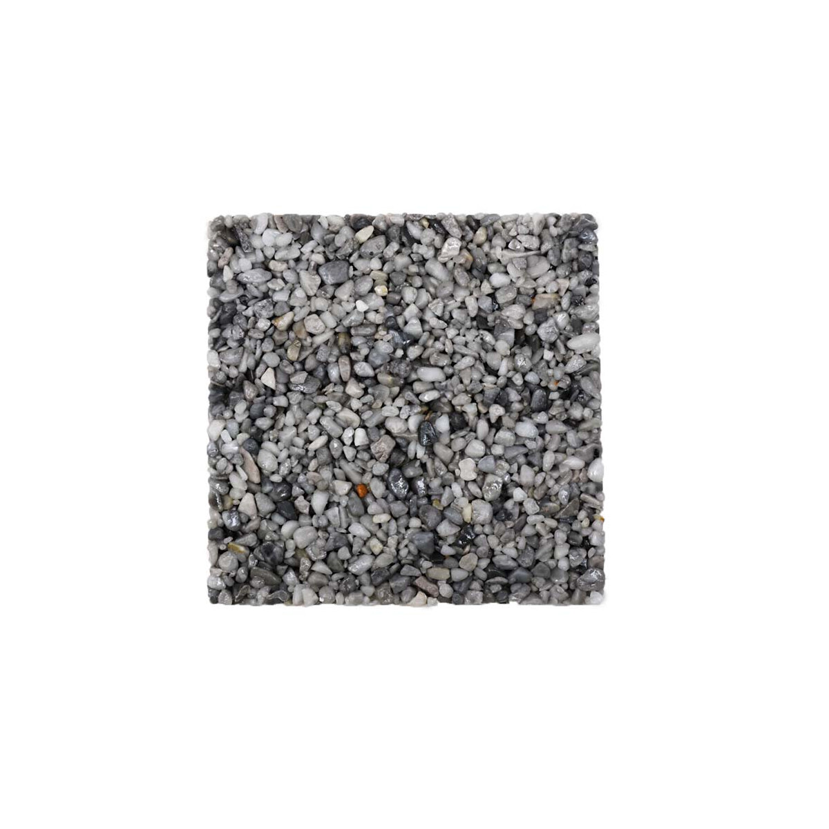 Steinteppich Marmorkiesel Bardiglio - Grey - MUSTER