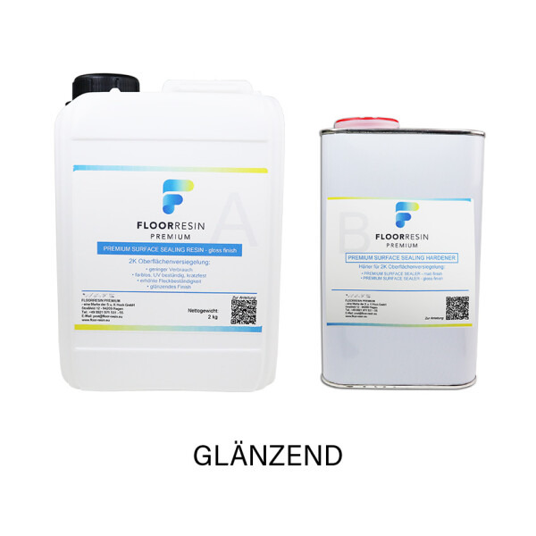 FLOORRESIN Premium Surface Sealer - gloss finish 2,8 kg (A 2 kg + B 800 g)
