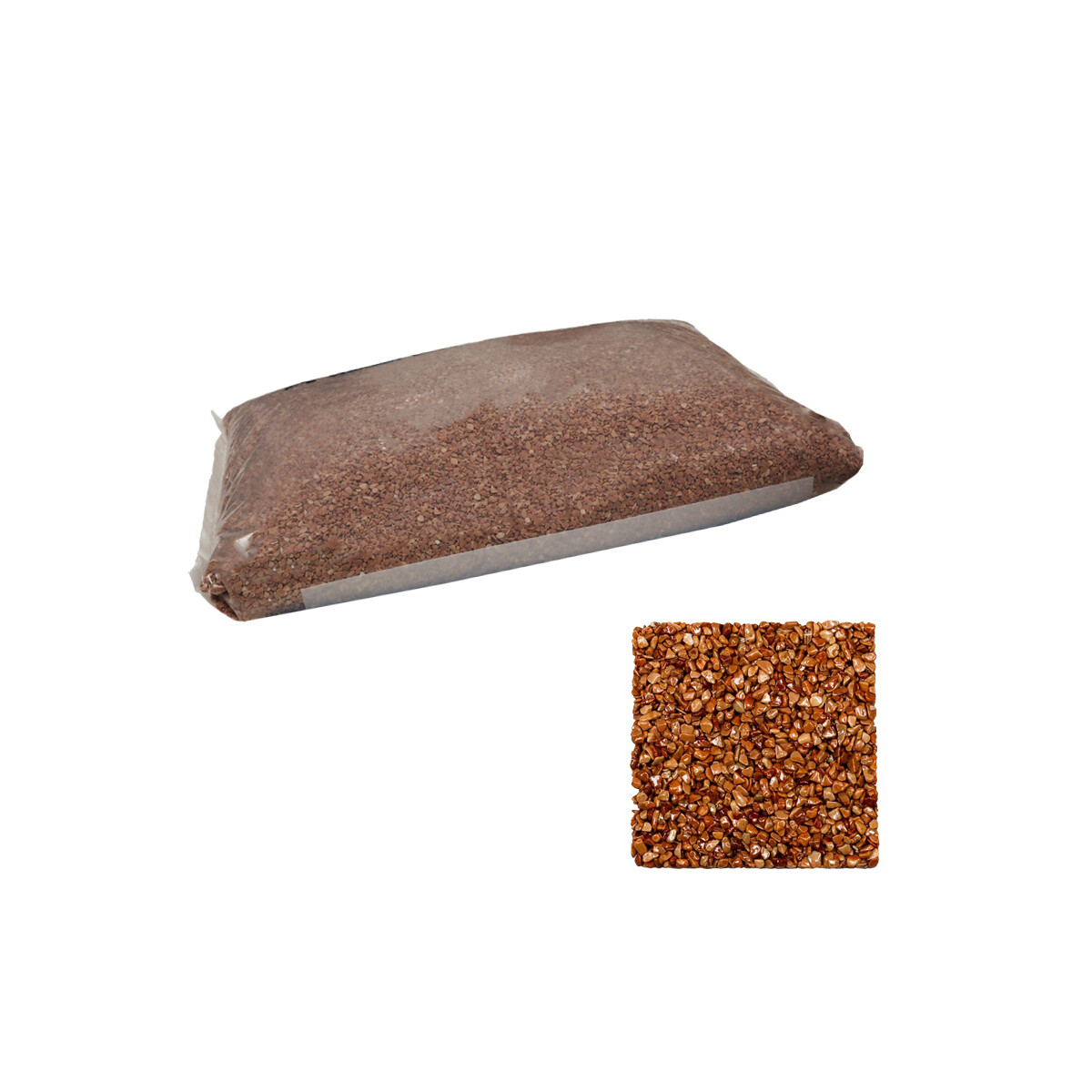 Steinteppich Marmorkiesel Rosso Verona - Red Brown 25 kg