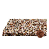 Steinteppich Marmorkiesel Arabescato - Brown Mix 25 kg