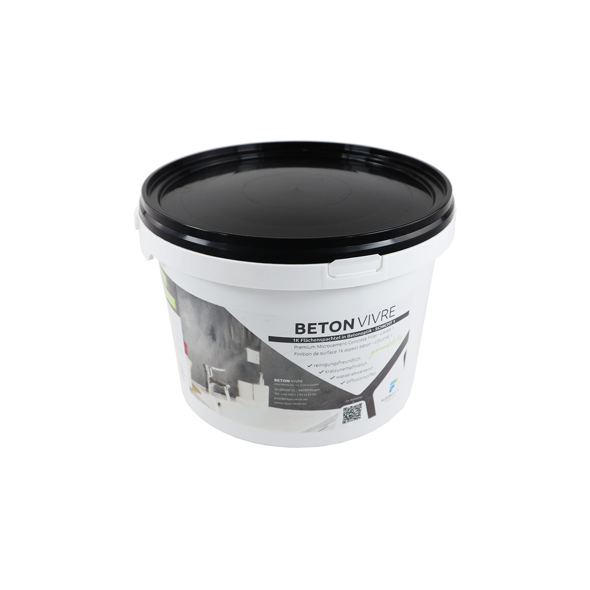 1K Flächenspachtel in Betonoptik -  box