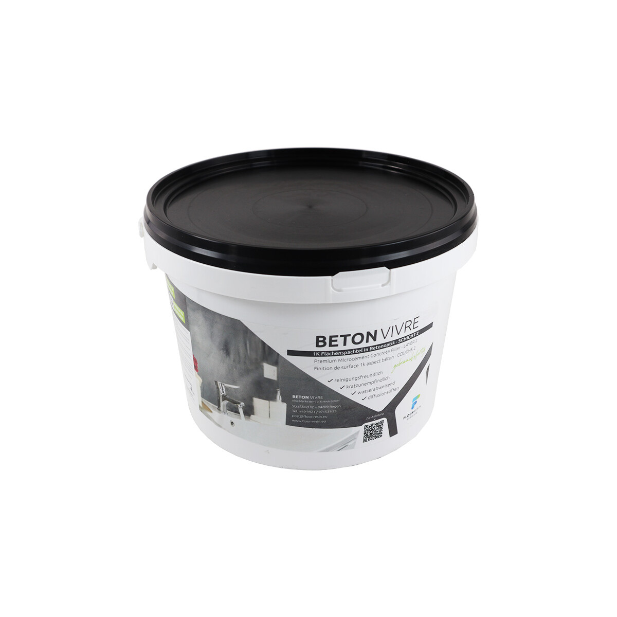 1K Flächenspachtel in Betonoptik -  box