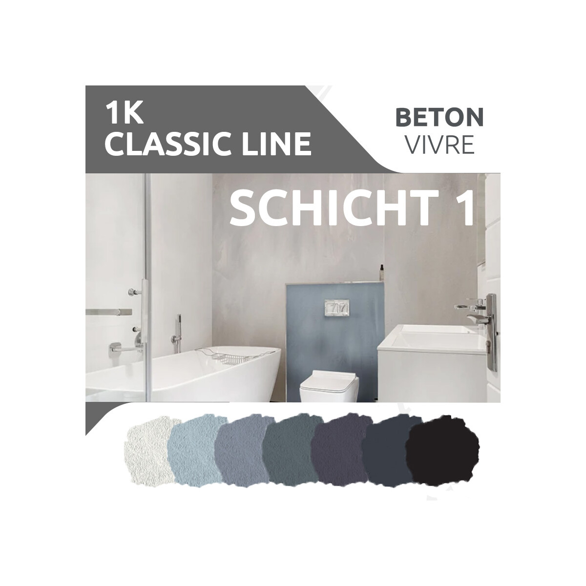 1K Flächenspachtel in Betonoptik -  box