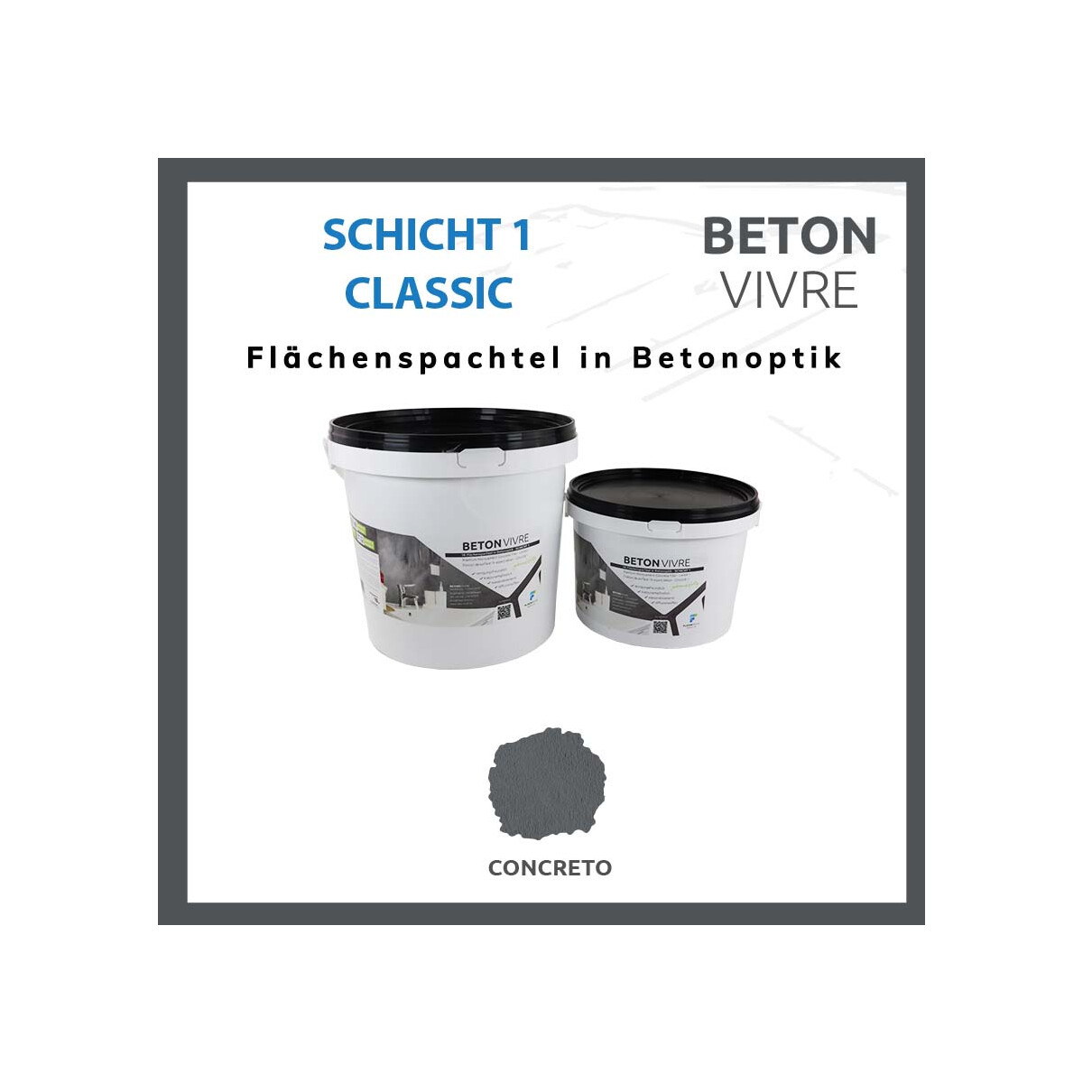 1K Flächenspachtel in Betonoptik -  box