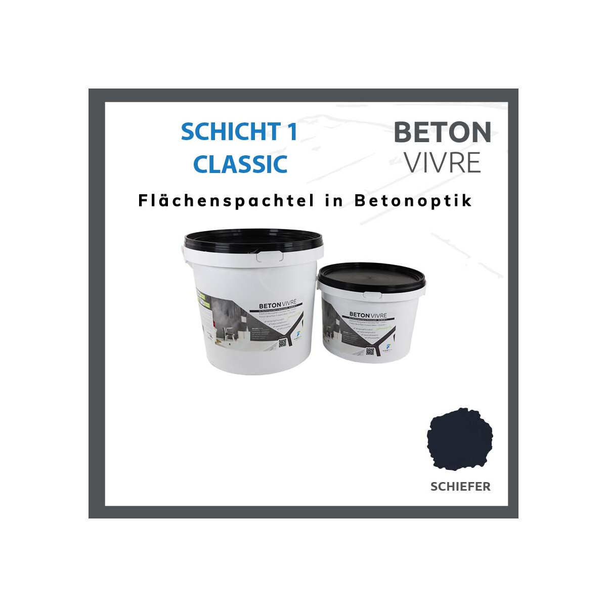 1K Flächenspachtel in Betonoptik -  box