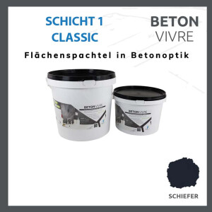 1K Flächenspachtel in Betonoptik - SCHICHT 1 - BETON...