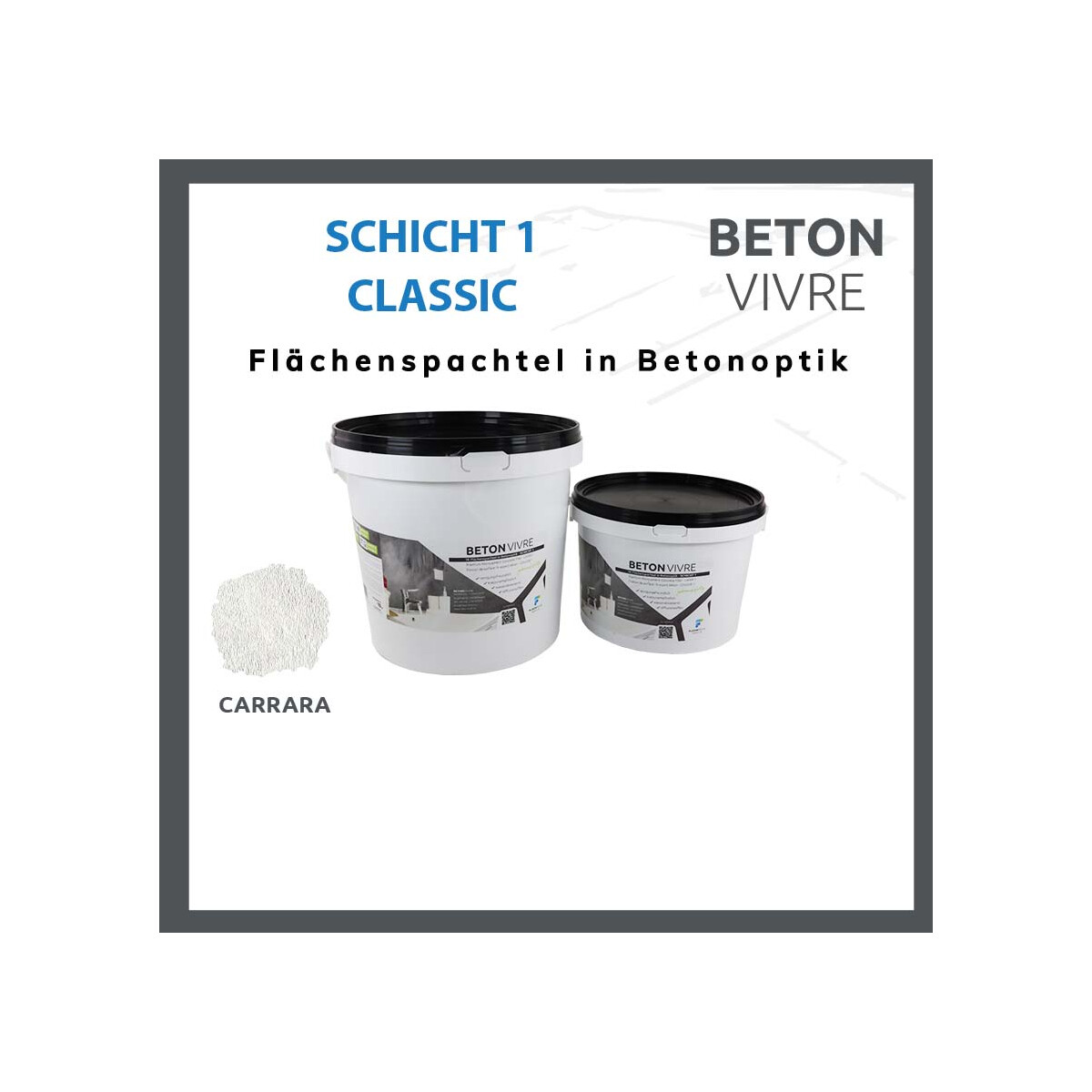 1K Flächenspachtel in Betonoptik -  box