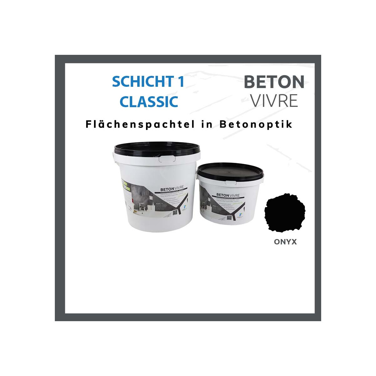 1K Flächenspachtel in Betonoptik -  box