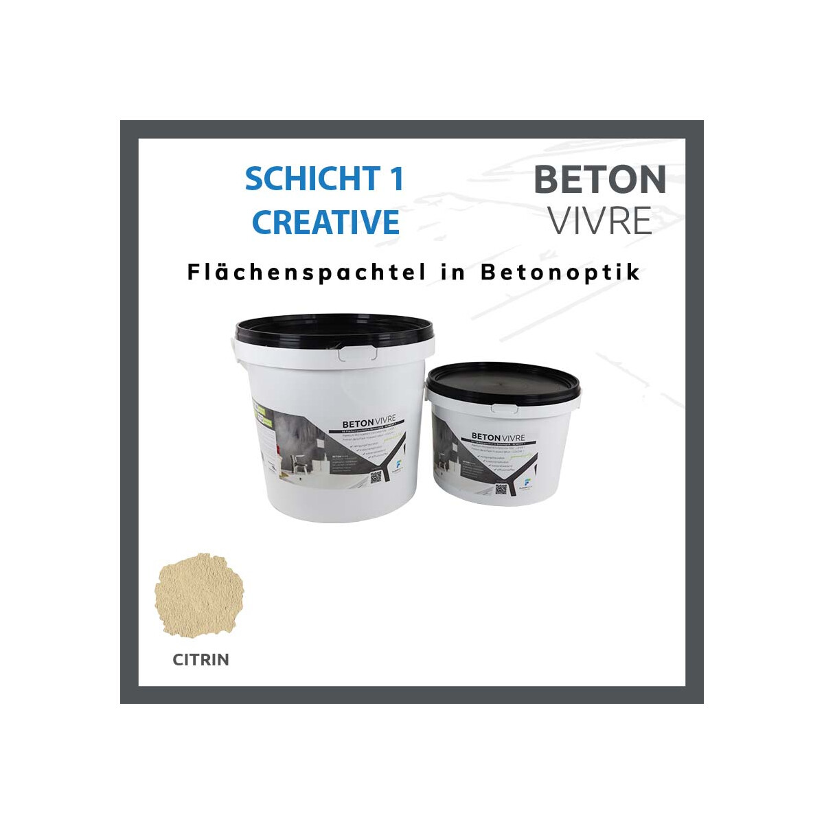 1K Flächenspachtel in Betonoptik -  box