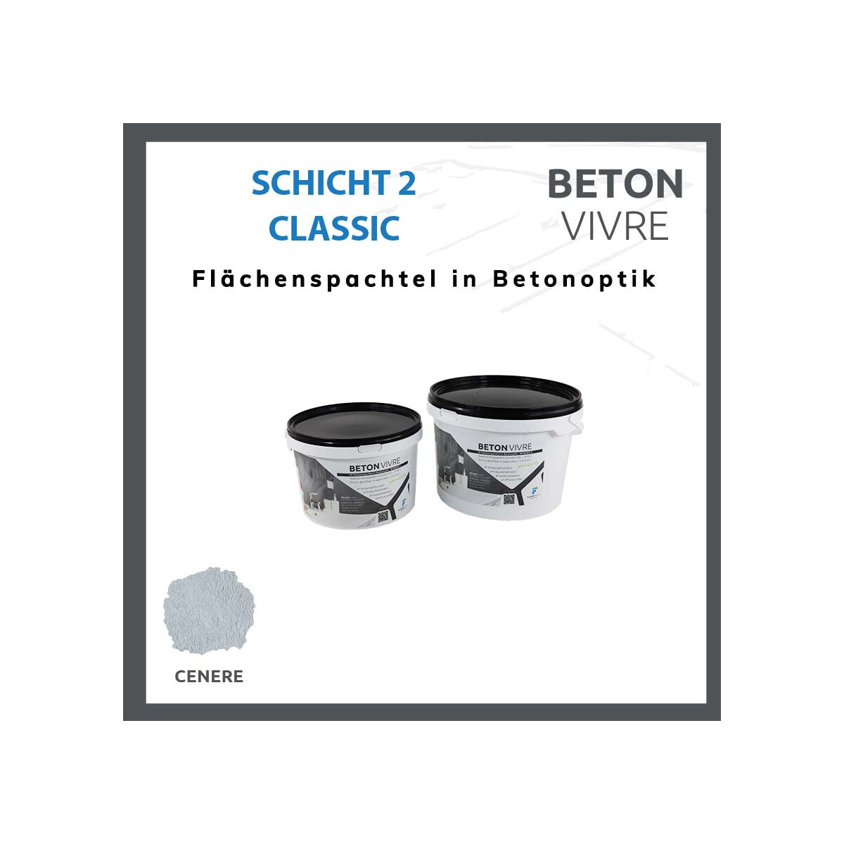 1K Flächenspachtel in Betonoptik -  box