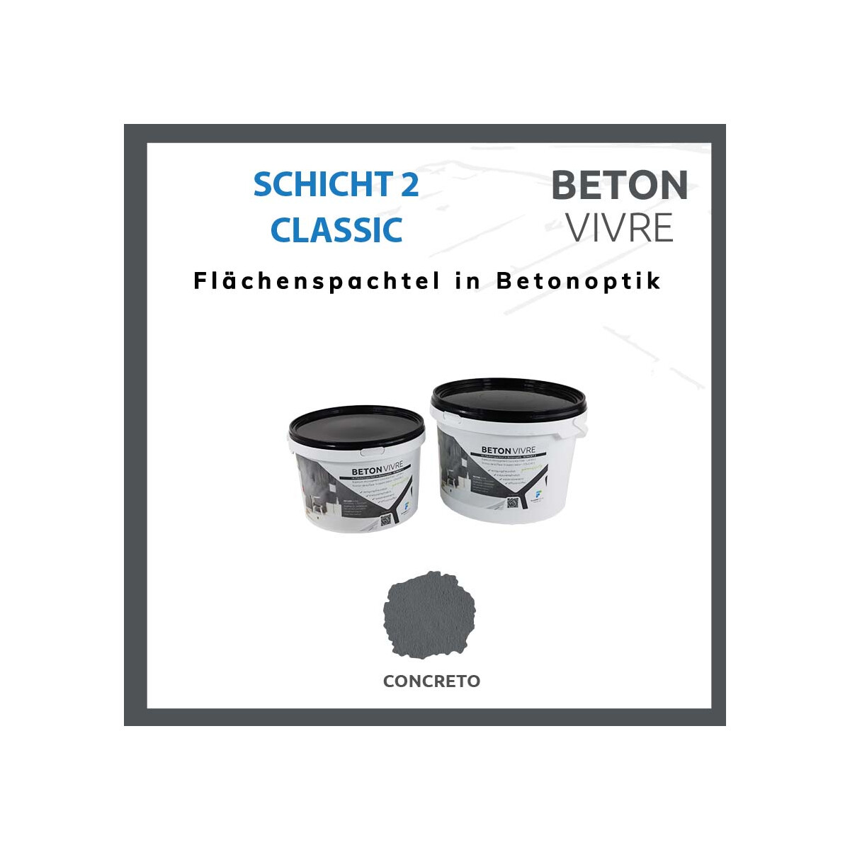 1K Flächenspachtel in Betonoptik -  box
