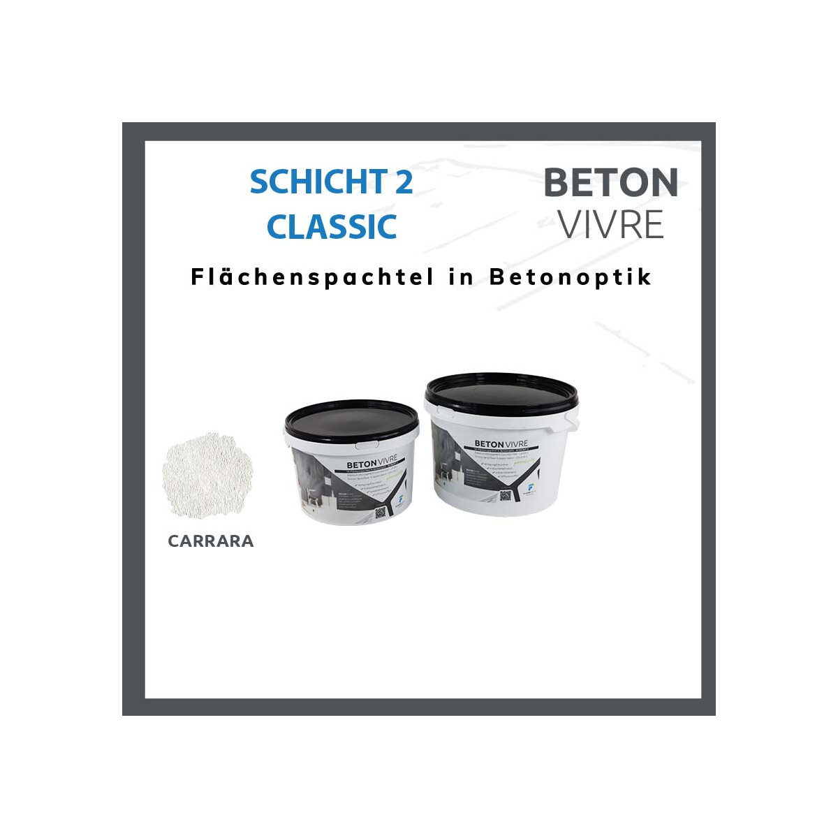 1K Flächenspachtel in Betonoptik -  box