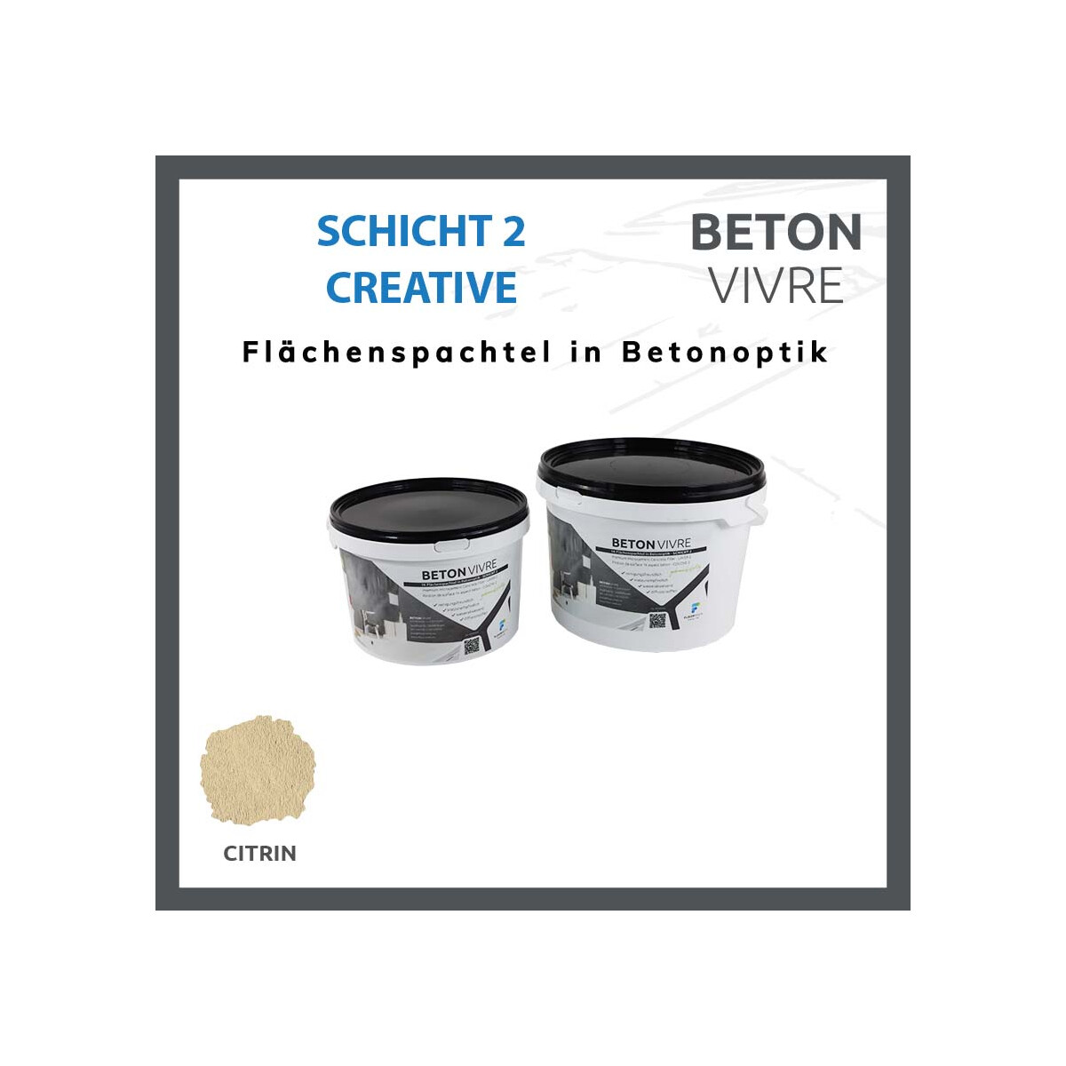 1K Flächenspachtel in Betonoptik -  box