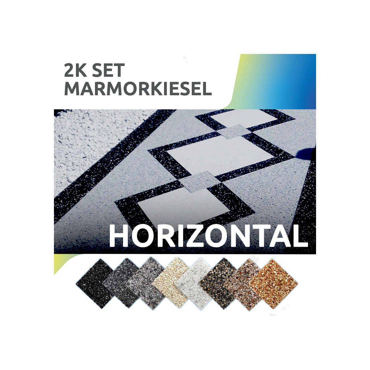 FLOORRESIN Steinteppich Komplett-Set - INDOOR & OUTDOOR 