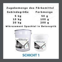 2K Microzement Spachtel in Betonoptik - SCHICHT 1 - BETON VIVRE