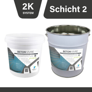 2K Microzement Spachtel in Betonoptik - SCHICHT 2 - BETON...