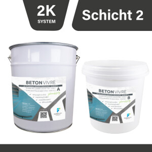 2K Microzement Spachtel in Betonoptik - SCHICHT 2 - BETON VIVRE