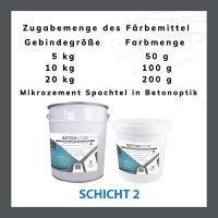 2K Microzement Spachtel in Betonoptik - SCHICHT 2 - BETON VIVRE