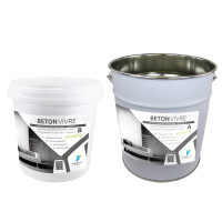 2K Microzement Spachtel in Betonoptik - SCHICHT 1 - BETON VIVRE 5 kg (A 2,5 kg + B 2,5 kg)
