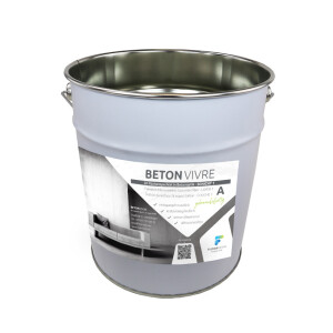 2K Microzement Spachtel in Betonoptik - SCHICHT 1 - BETON VIVRE 20 kg (A 10 kg + B 10 kg)