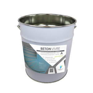 2K Microzement Spachtel in Betonoptik - SCHICHT 2 - BETON VIVRE 5 kg (A 2,5 kg + B 2,5 kg)