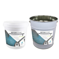 2K Microzement Spachtel in Betonoptik - SCHICHT 2 - BETON VIVRE 5 kg (A 2,5 kg + B 2,5 kg)