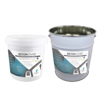 2K Microzement Spachtel in Betonoptik - SCHICHT 2 - BETON VIVRE 20 kg (A 10 kg + B 10 kg)