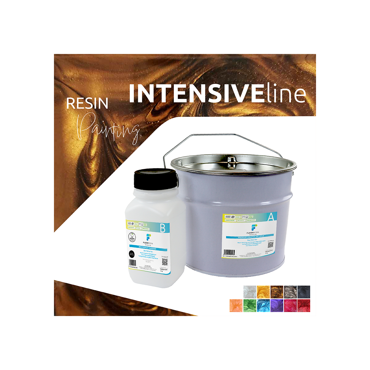 FLOORRESIN Premium Creative Art Resin System - INTENSIVE LIN