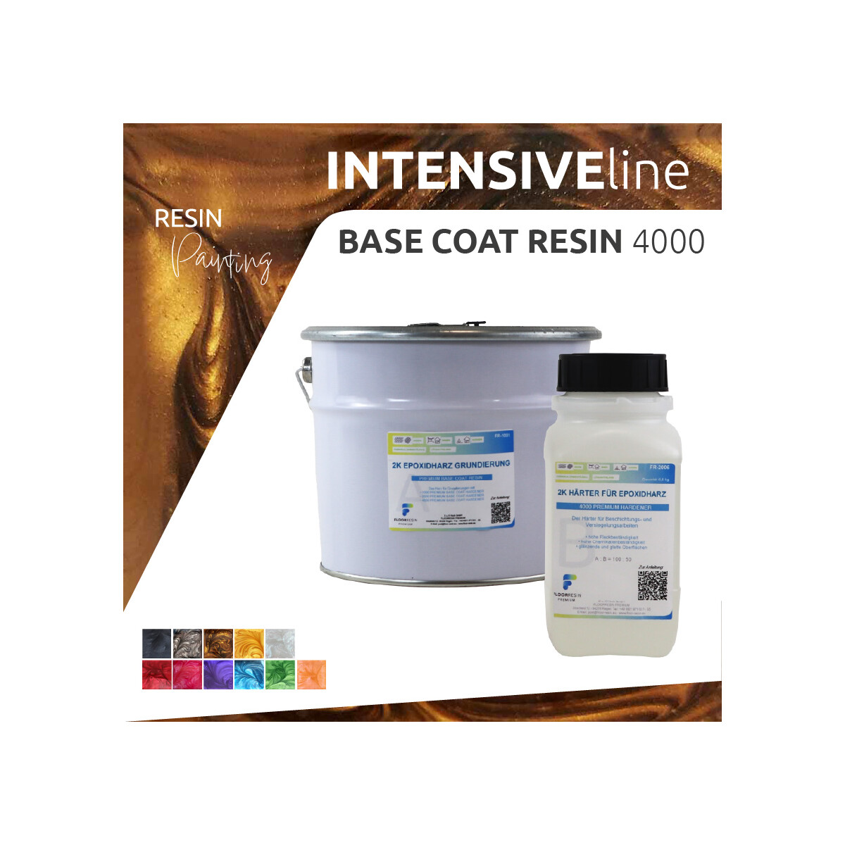 FLOORRESIN 4000 Premium Base Coat Resin System - INTENSIVE L