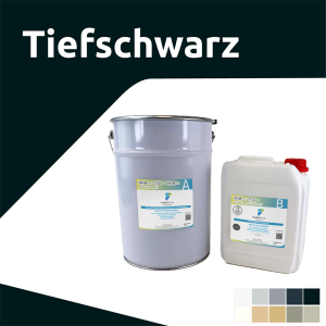 FLOORRESIN Premium Creative Art Resin System - CLASSIC LINE 8 kg (A 5,5 kg + B 2,5 kg) Tiefschwarz ähnlich RAL 9005