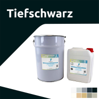 FLOORRESIN Premium Creative Art Resin System - CLASSIC LINE 8 kg (A 5,5 kg + B 2,5 kg) Tiefschwarz ähnlich RAL 9005