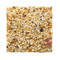 FLOORRESIN Steinteppich Komplett-Set - INDOOR und OUTDOOR - 1K und Marmorkiesel 5 m² Giallo Siena - Yellow Mix