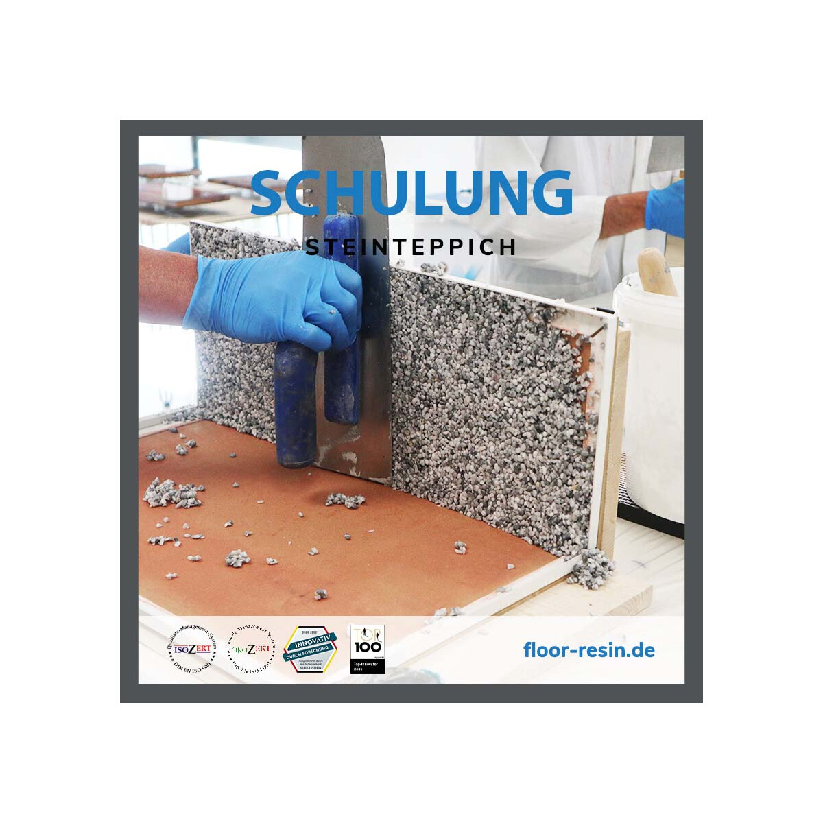 FLOORRESIN Schulung - Steinteppich & box