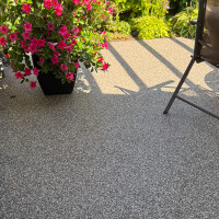 FLOORRESIN Steinteppich Komplett-Set - OUTDOOR - 1K und Marmorkiesel